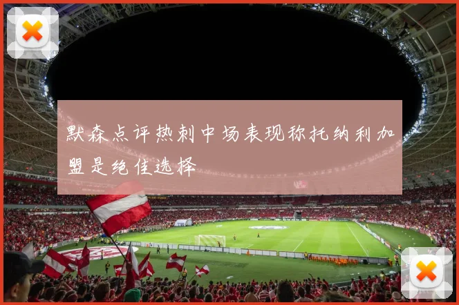 默森点评热刺中场表现称托纳利加盟是绝佳选择