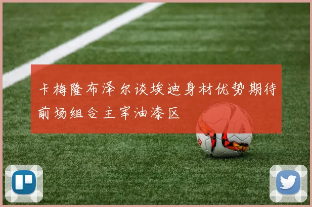 卡梅隆布泽尔谈埃迪身材优势期待前场组合主宰油漆区